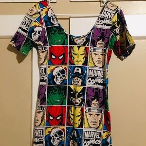 Marvel short sleeve bodycon dress